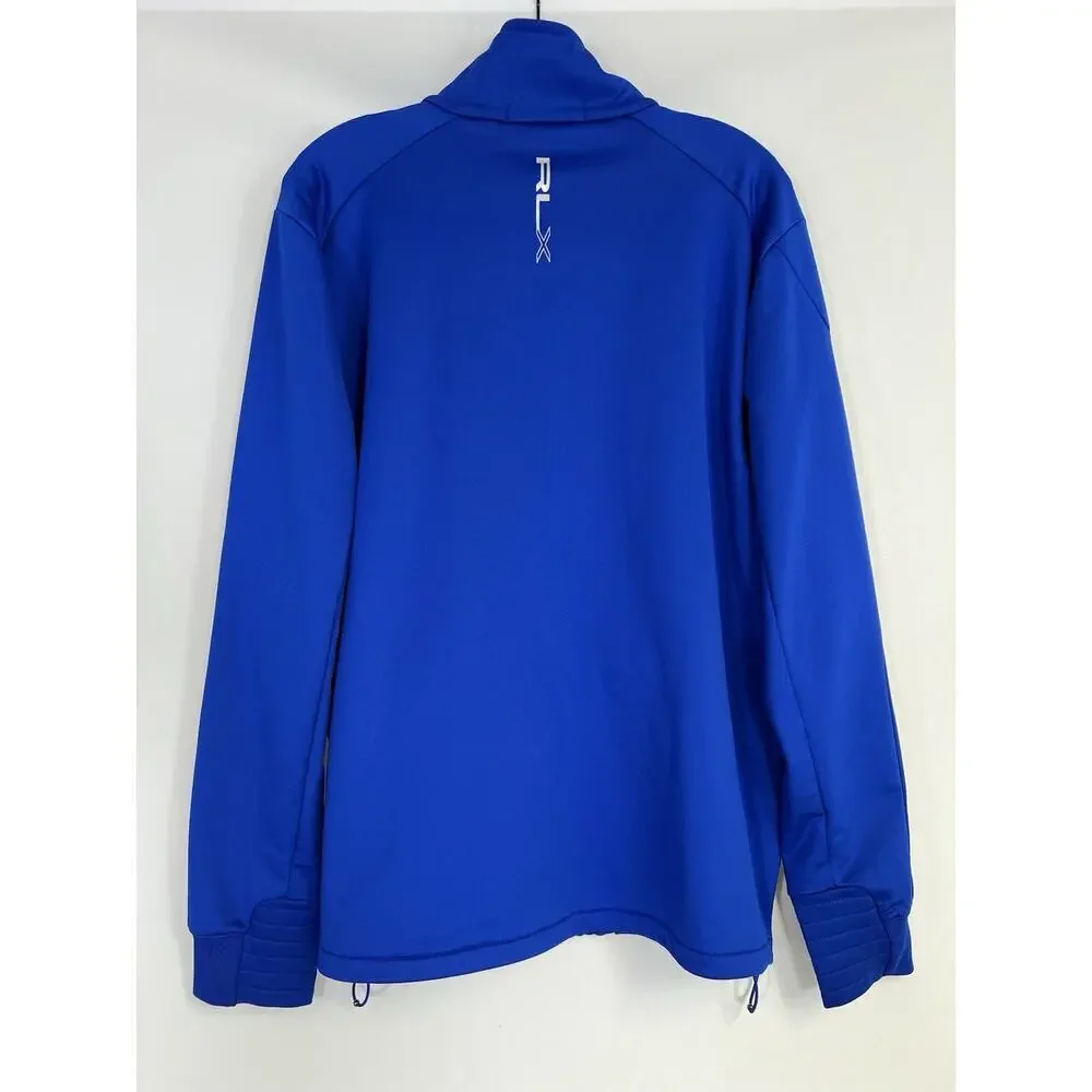 RLX Ralph Lauren Men’s Full Zip Jacket Blue Size L Athletic Fit Polyester - Picture 2 of 11